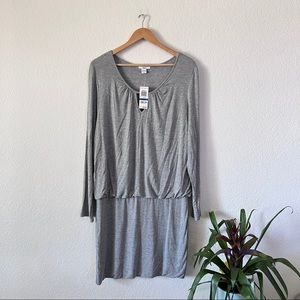 NWT Bar III Gray Long Sleeve Dress Size XL